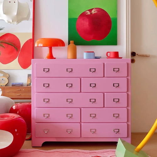Aesthetic Pink Storage Cabinet Pink