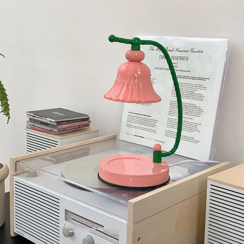 Pink Flower Candle Warmer Lamp