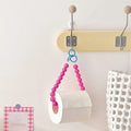 Pink Hanging Tissue Holder
