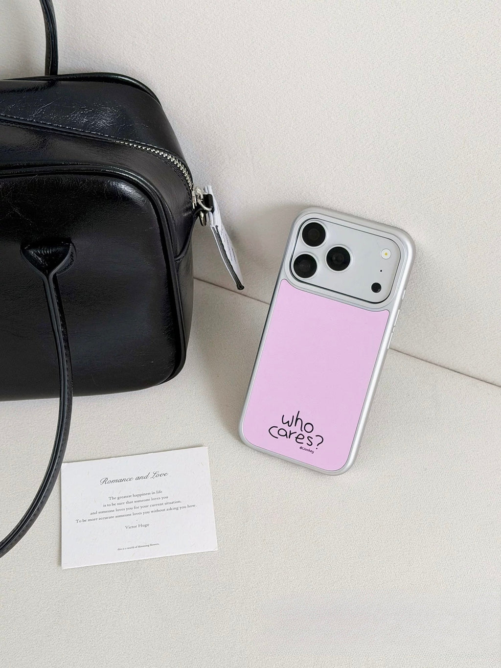 Glossy Light Pink iPhone Case