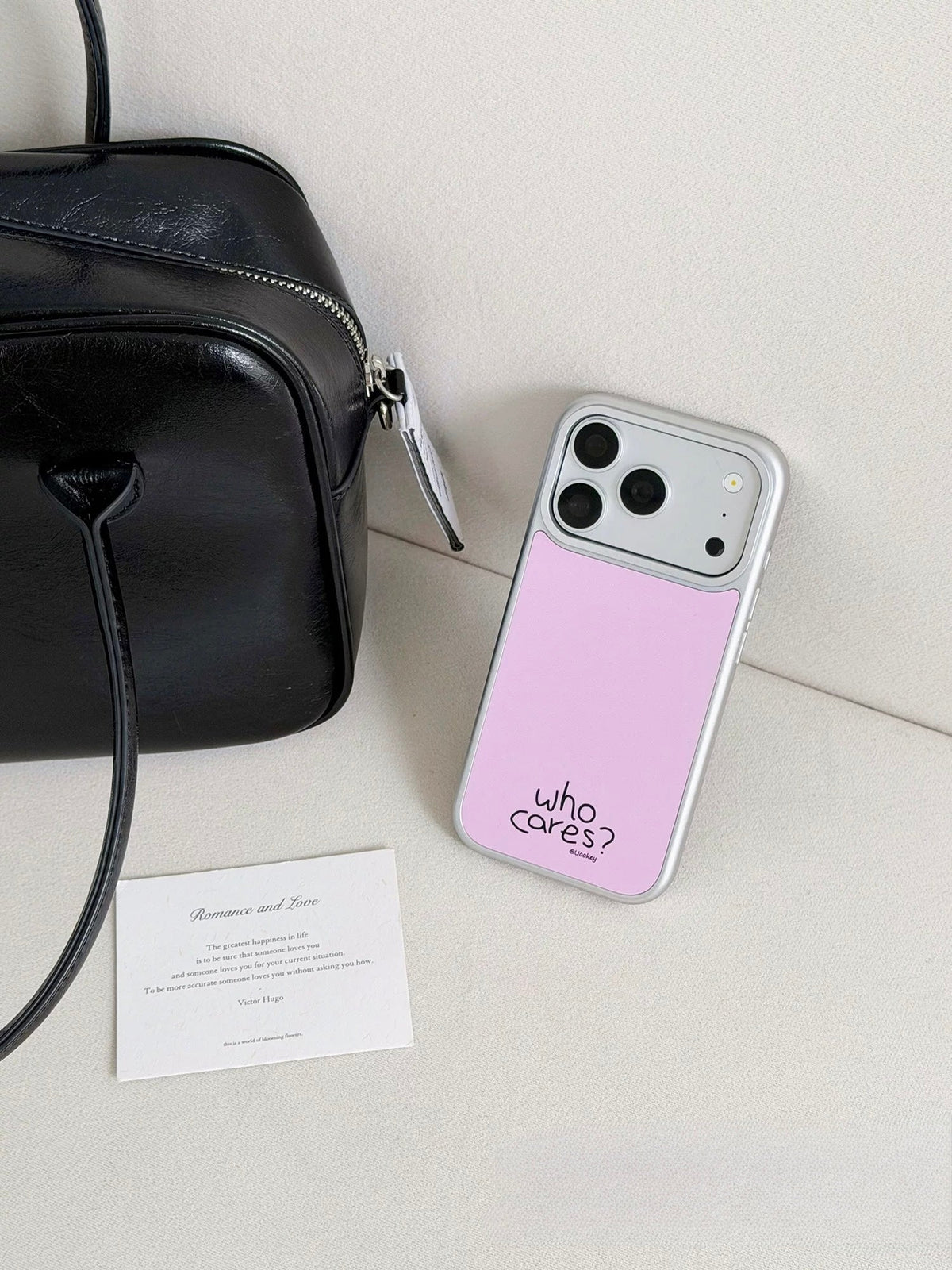 Glossy Light Pink iPhone Case