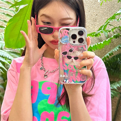 Cat Mirror iPhone Case