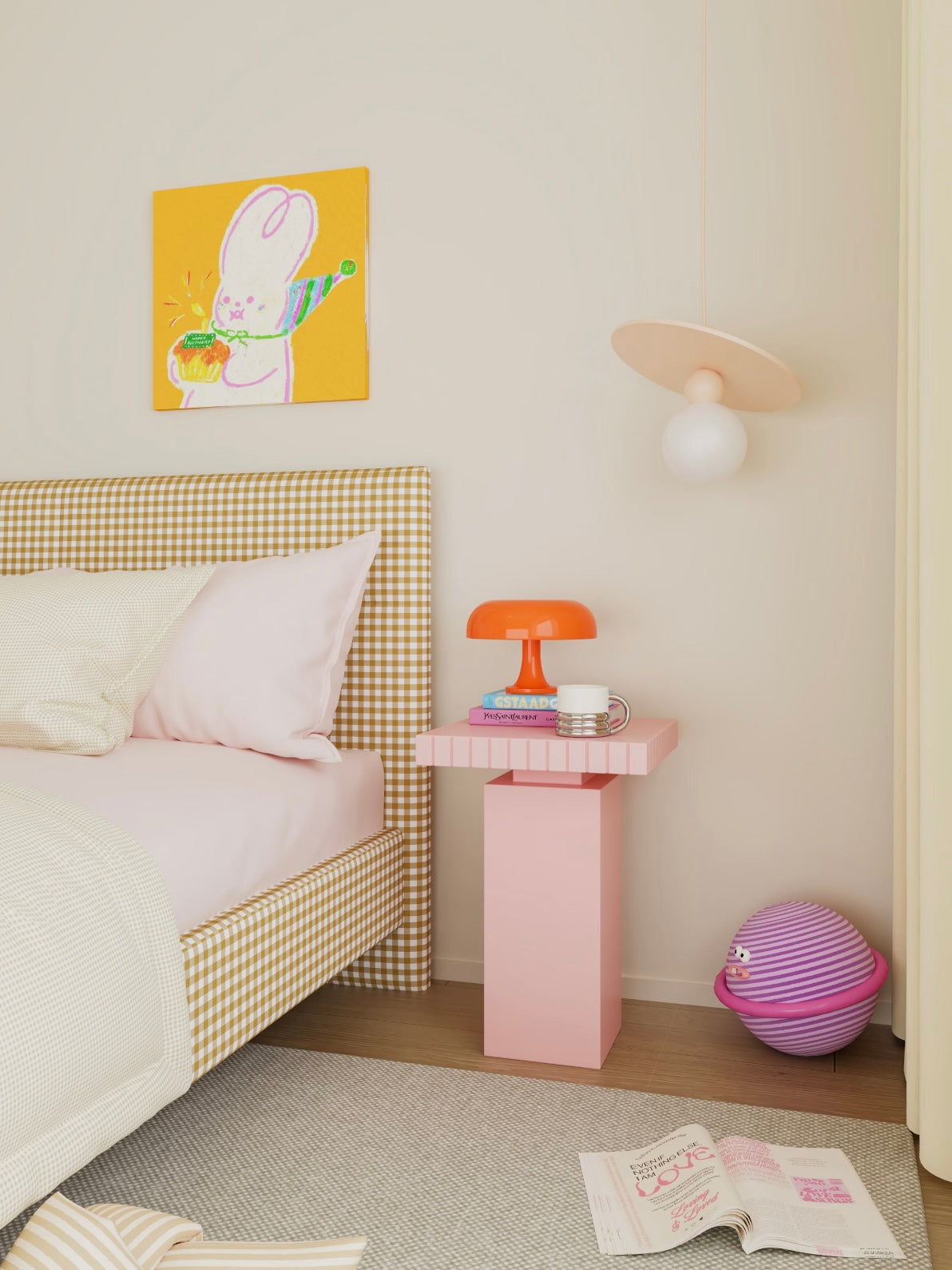 Small Pastel Side Table