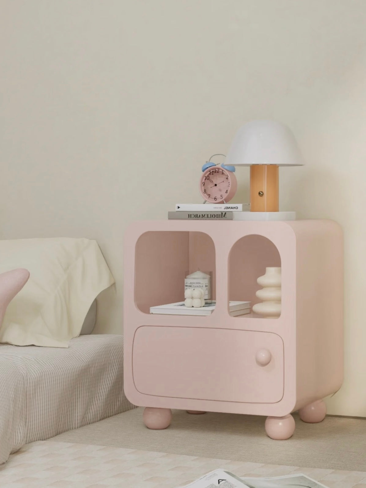 Pastel Arched Nightstand