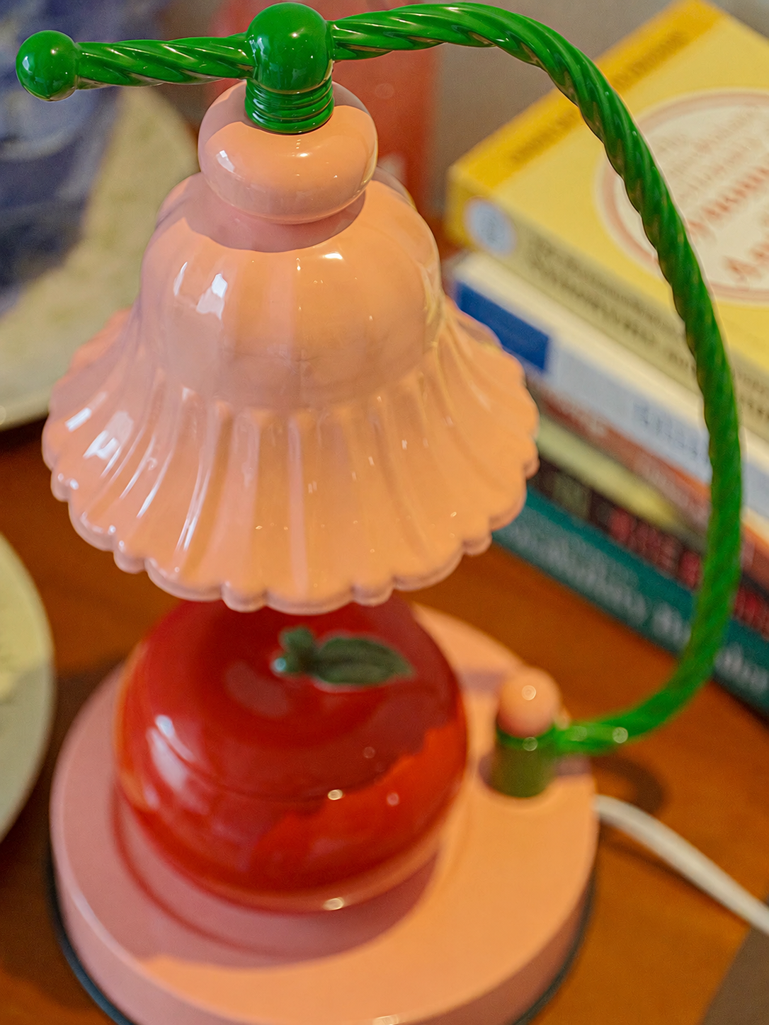 Pink Flower Candle Warmer Lamp