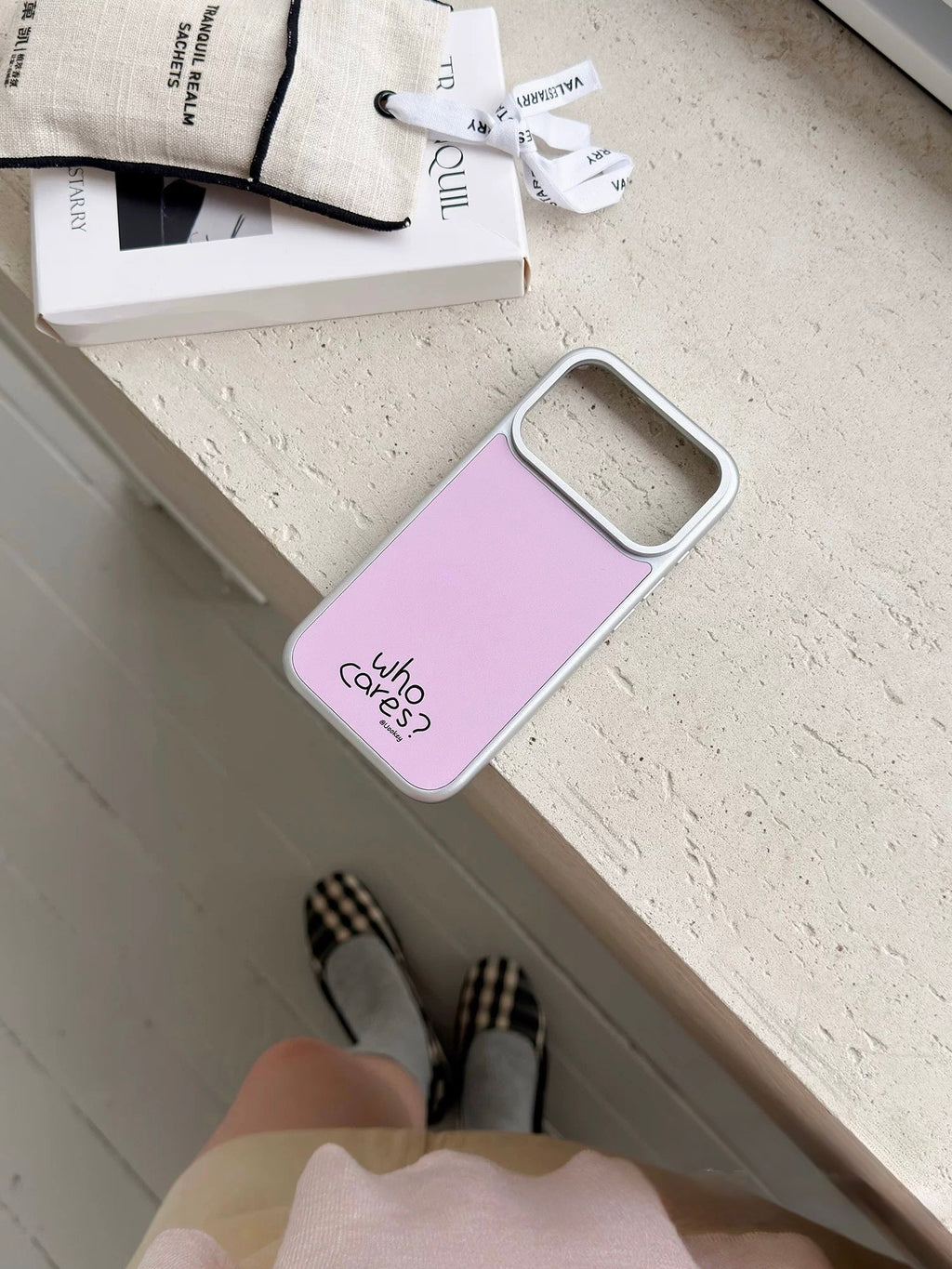 Glossy Light Pink iPhone Case