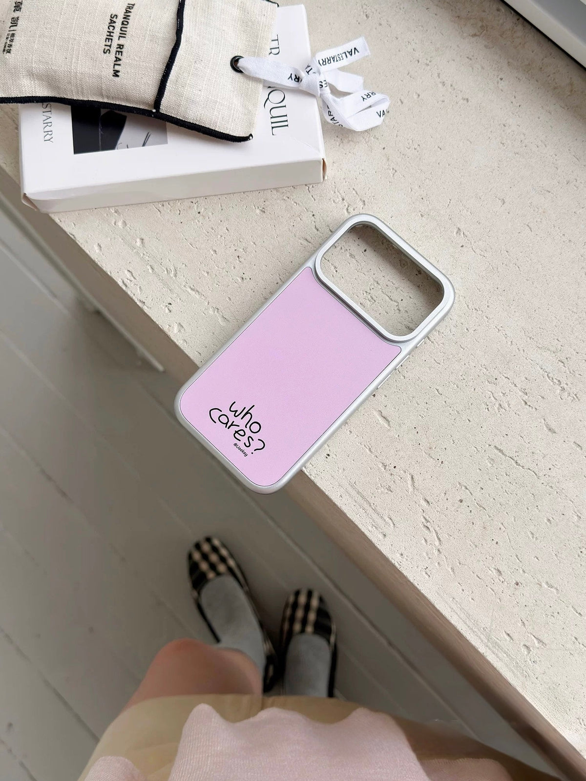 Glossy Light Pink iPhone Case