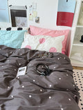 Pink and Gray Bedding Set