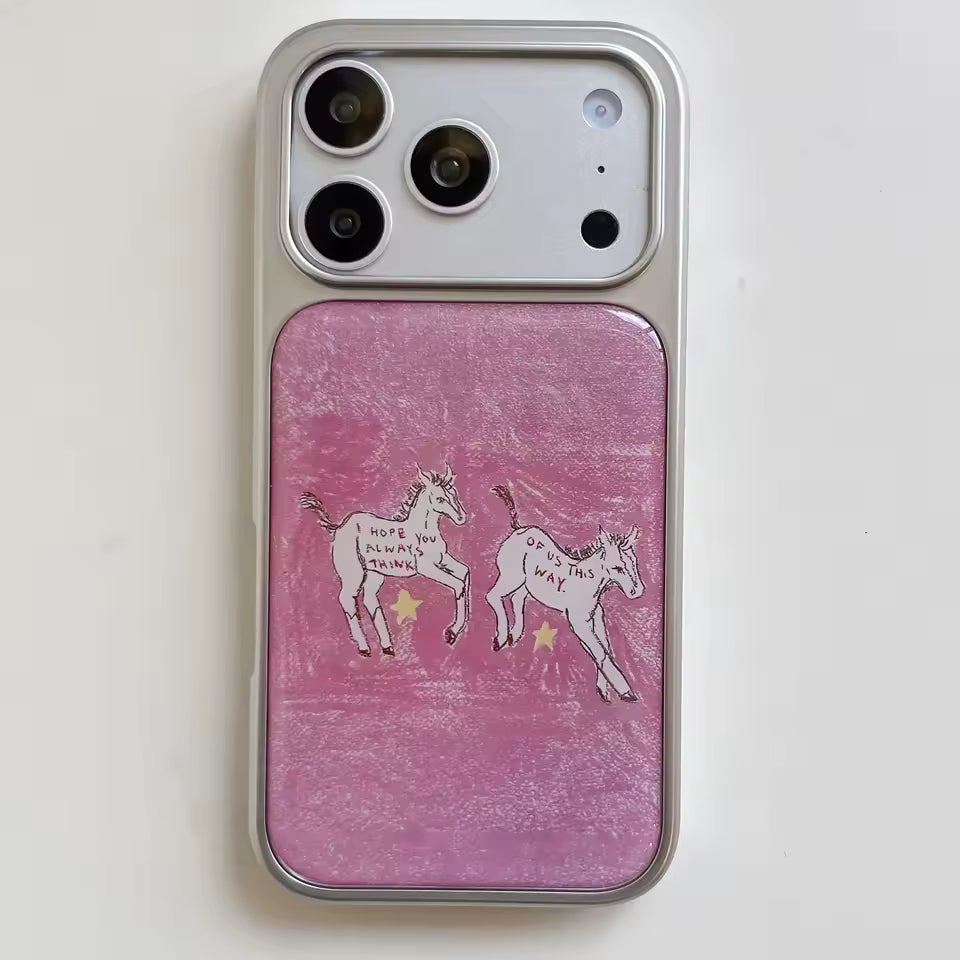 Horse Girl Aesthetic iPhone Case