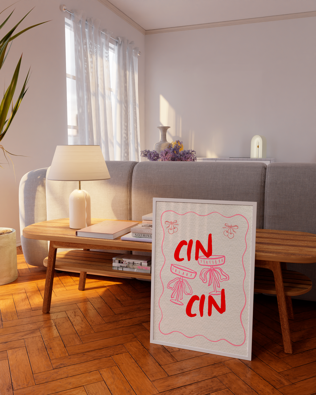 Cin Cin Wine Poster Set