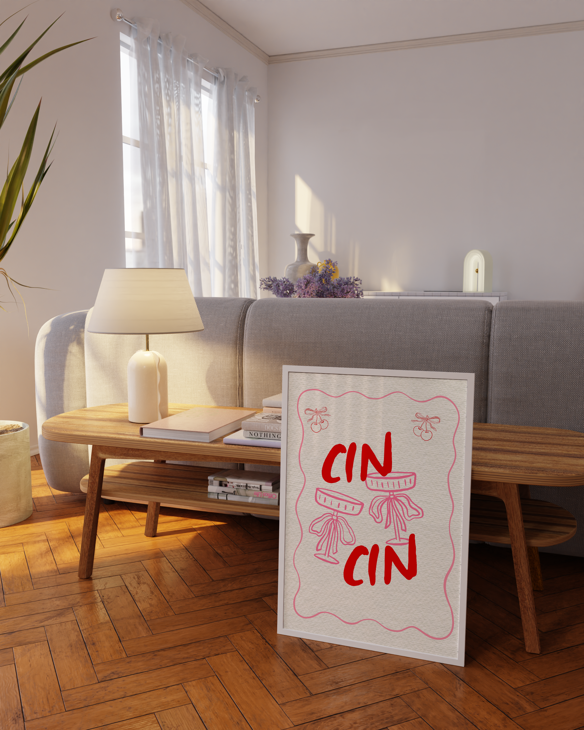 Cin Cin Wine Poster Set