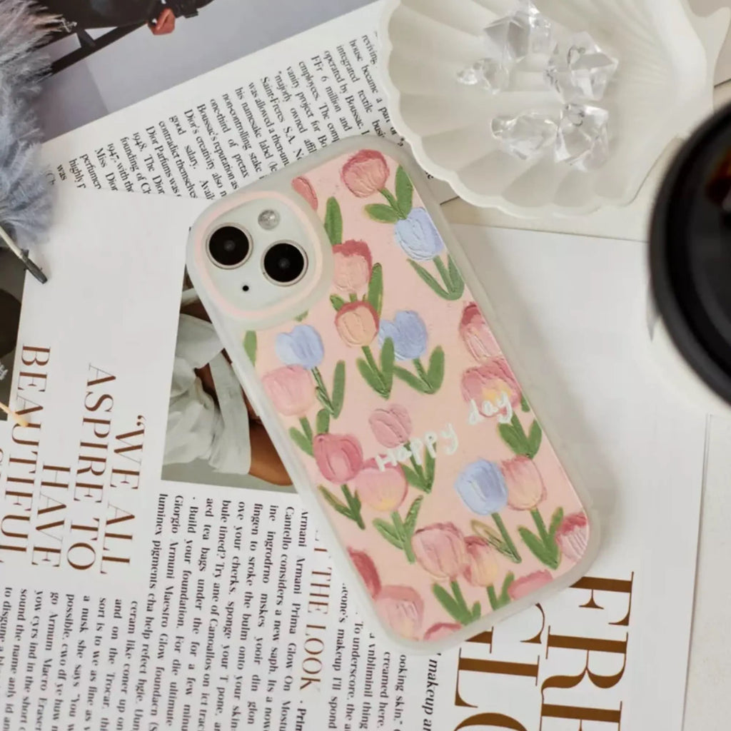 Pink Flowers iPhone case
