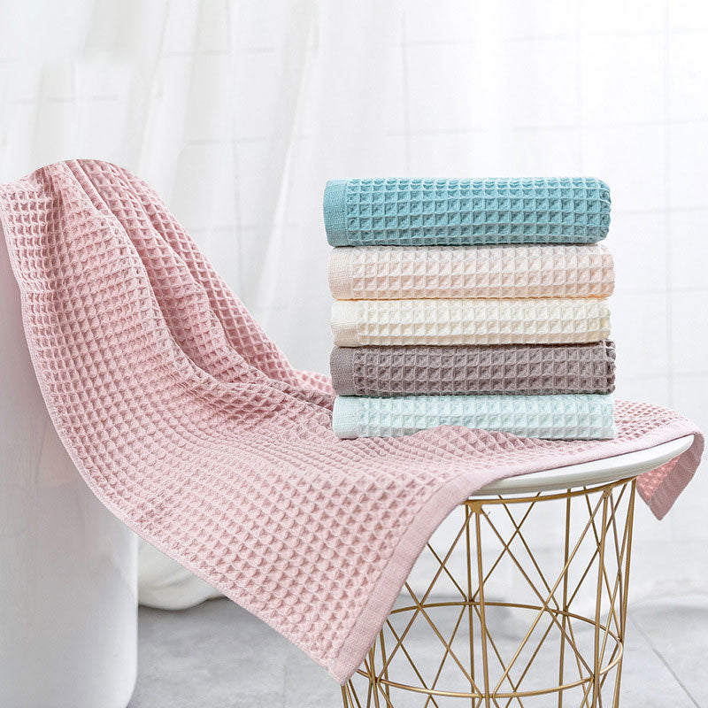 Cotton Waffle Bath Towel - Japanese Design
