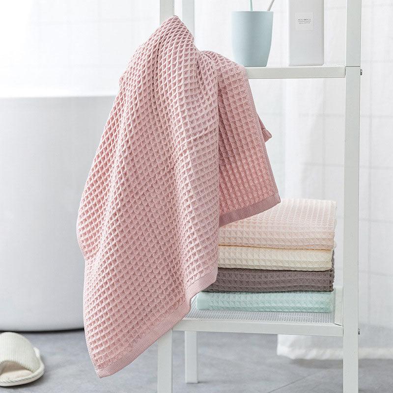 Cotton Waffle Bath Towel - Japanese Design