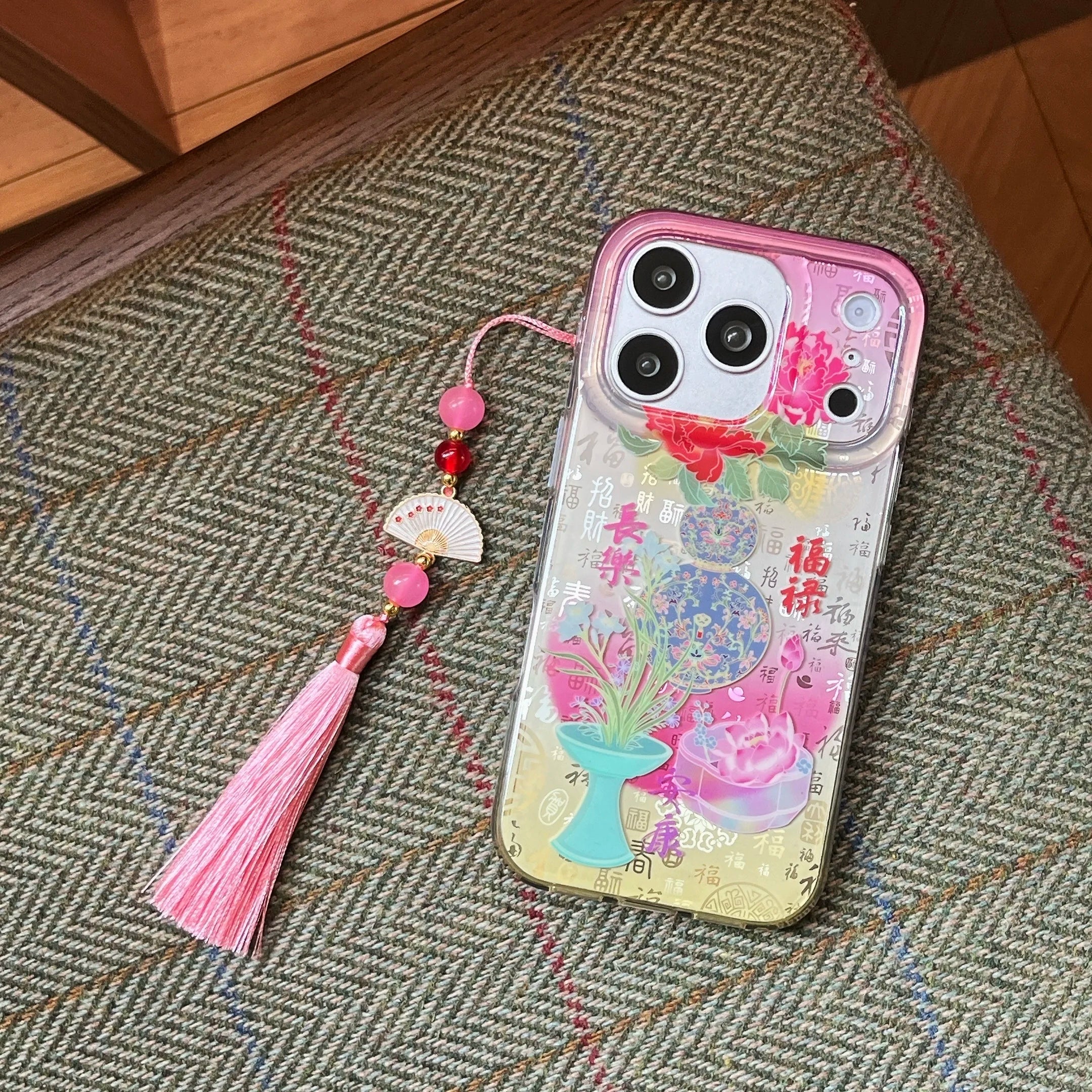 Asian Aesthetic Floral iPhone Case