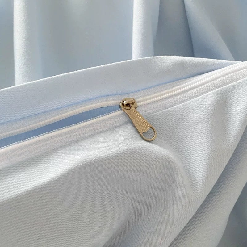 Pastel Blue & Cream Duvet Cover Set