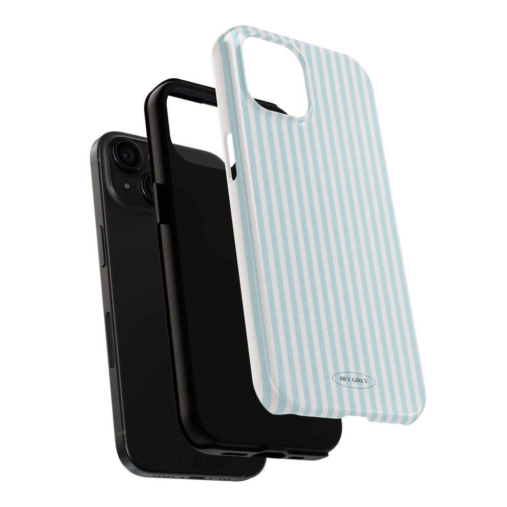 Blue Striped iPhone Case