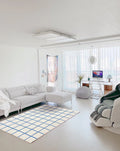 Bedroom Checkered Rug