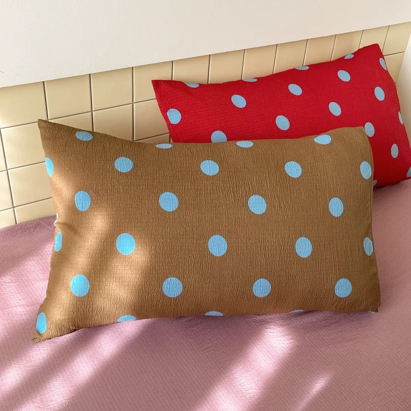 Gray Polka Dot Duvet Cover Set