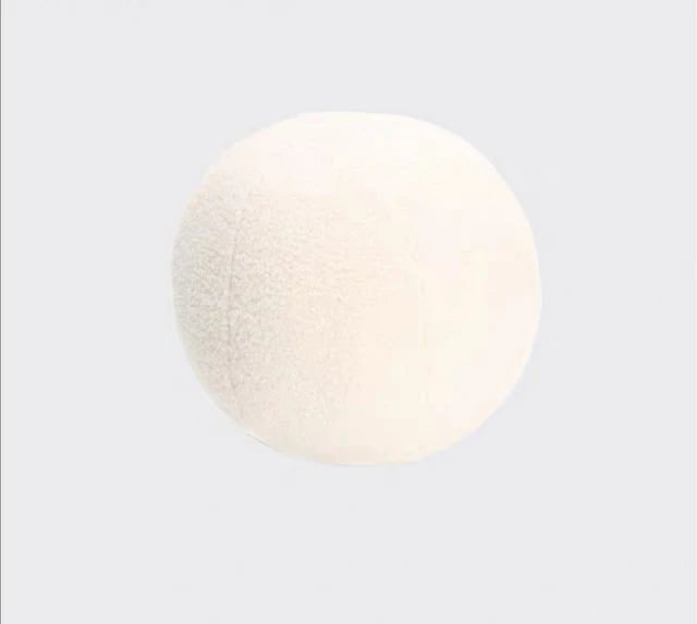 Furry Ball Plush White 35 cm (13.7 in)