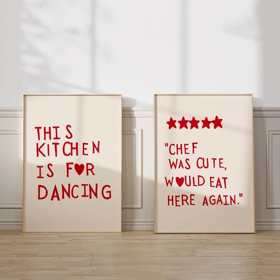 Heart Red Quote Poster