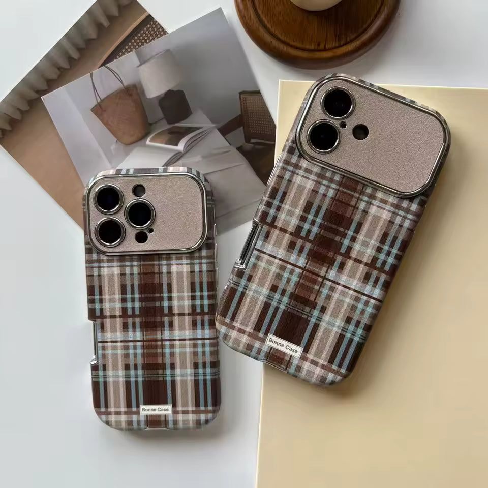 Retro Preppy Plaid iPhone Case