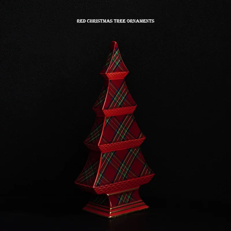 Red Ceramic Christmas Tree