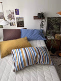 Multicolor Striped Pillow Case