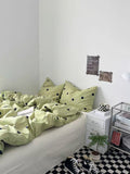 Sage Green Polka Dot Duvet Cover Set