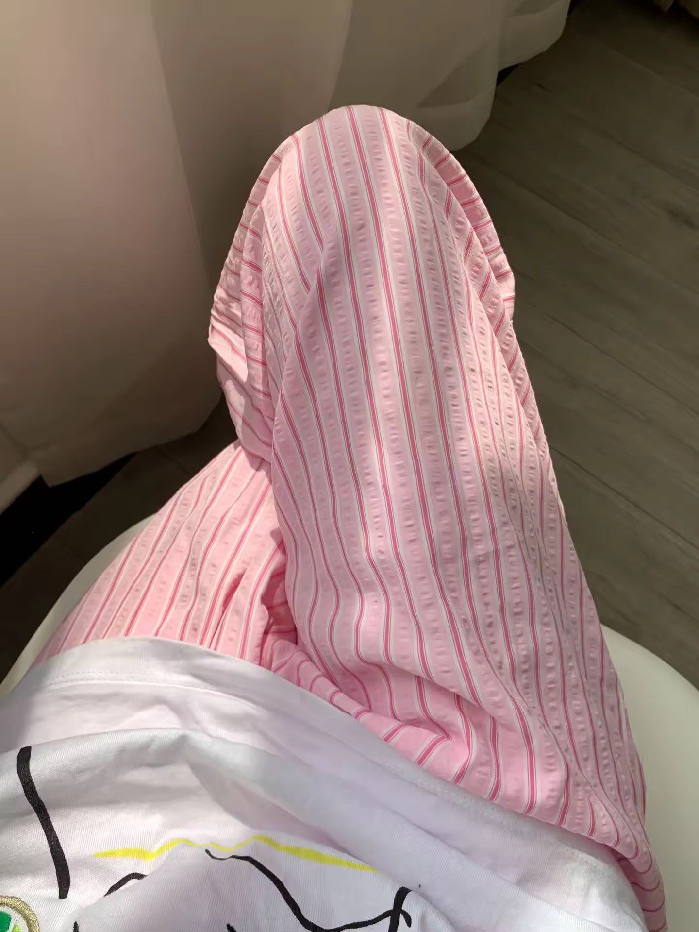 Cute Striped Pajama Pants Pink 2