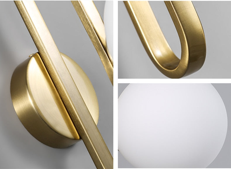 Retro Sphere Wall Lamp
