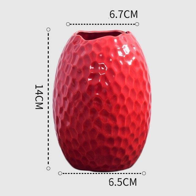 Scarlet Elegance Curve Vase As shown 3