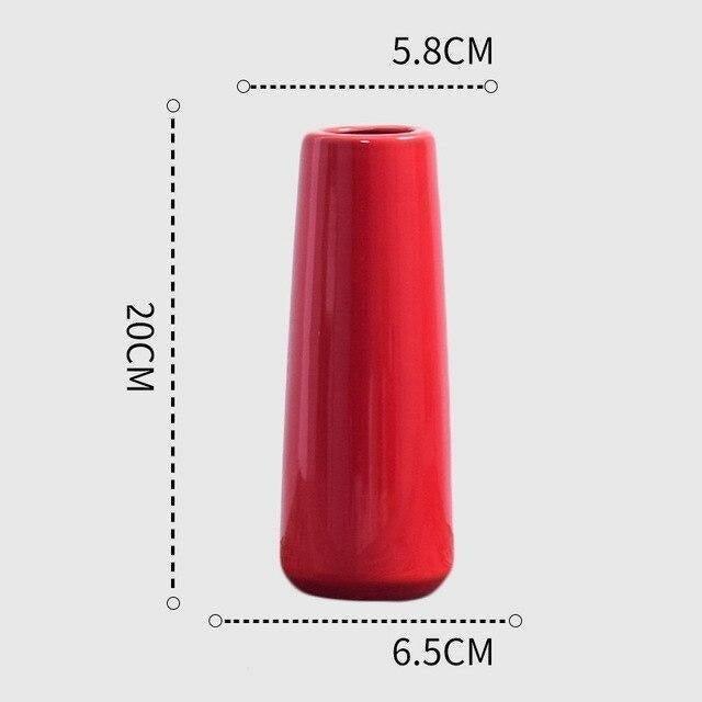 Scarlet Elegance Curve Vase As shown 4