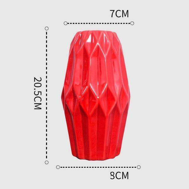Scarlet Elegance Curve Vase As shown 6