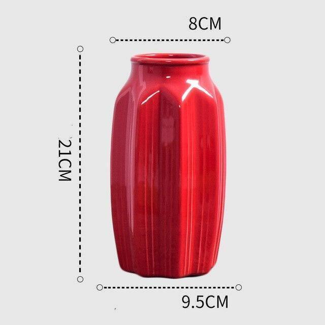 Scarlet Elegance Curve Vase As shown 8