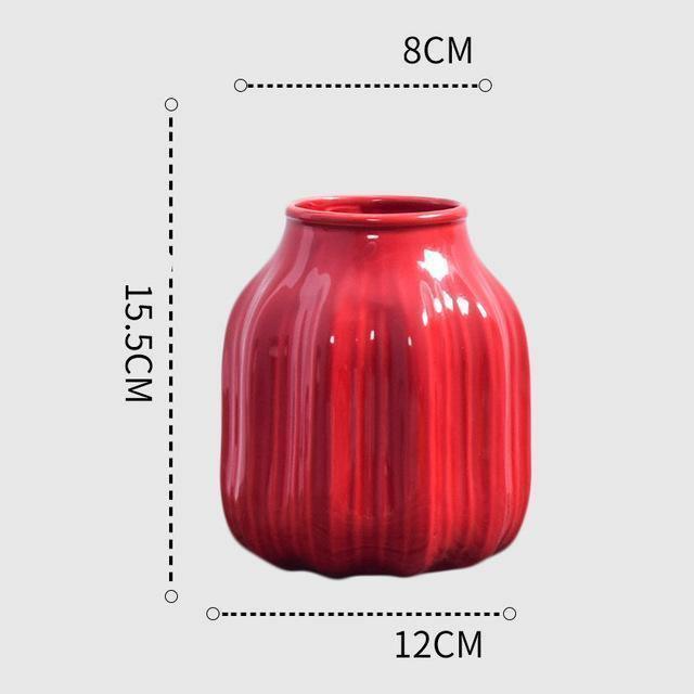 Scarlet Elegance Curve Vase As shown 10