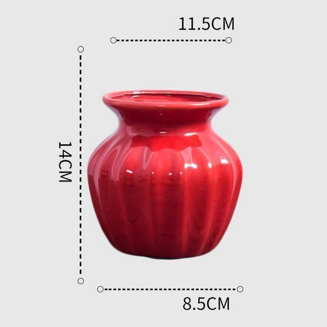 Scarlet Elegance Curve Vase As shown 11