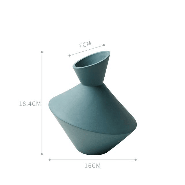Muse Artistic Ceramic Vases CadetBlue