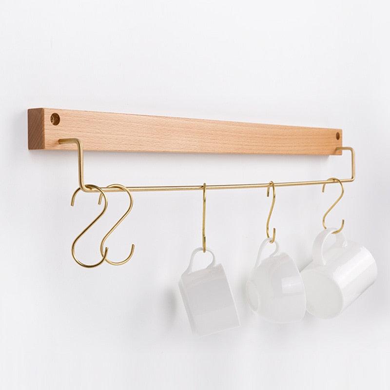 Wooden Towel Stand Large Beech Wheat