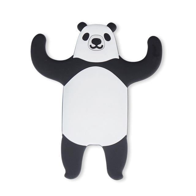 Adhesive Animal Hooks for Fridge and Wall Panda Bear