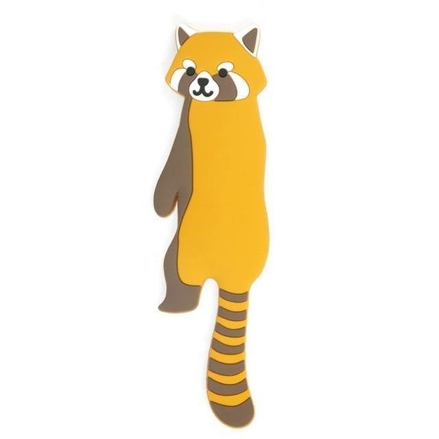 Adhesive Animal Hooks for Fridge and Wall Tan Raccoon