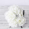 5-Pack Silk Faux Roses Artificial Flowers