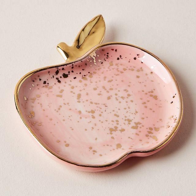 Sweet Slice Ceramic Dish Set Apple Peach