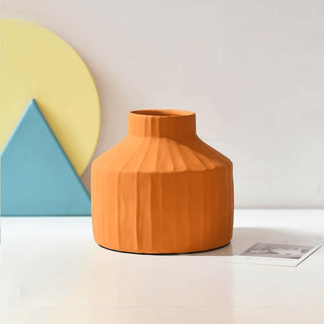 Morandi Muse Textured Ceramic Pots Orange