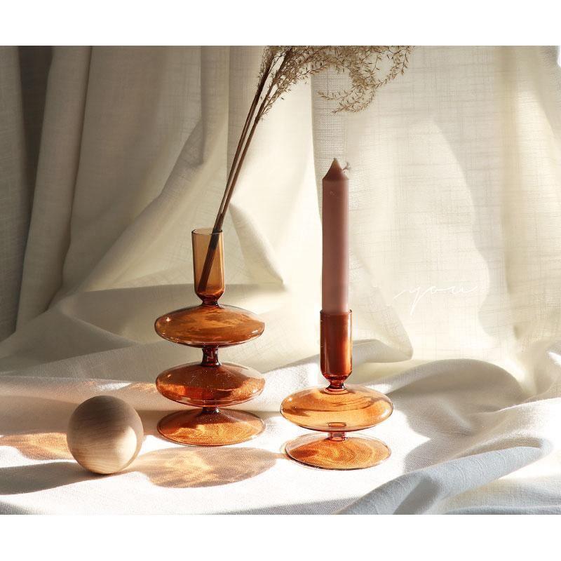 Fall Harvest Candle Stick Holders Large