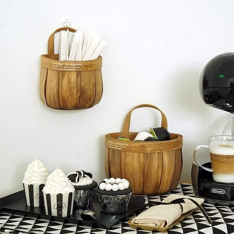 Parisian Wood Planter Storage Bin Peru
