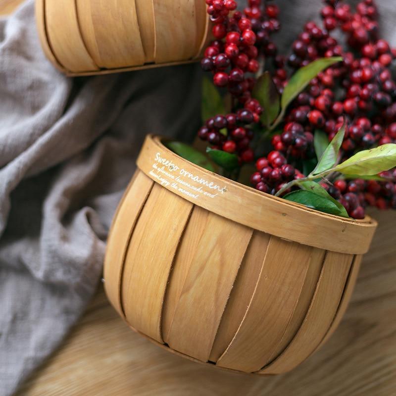 Parisian Wood Planter Storage Bin