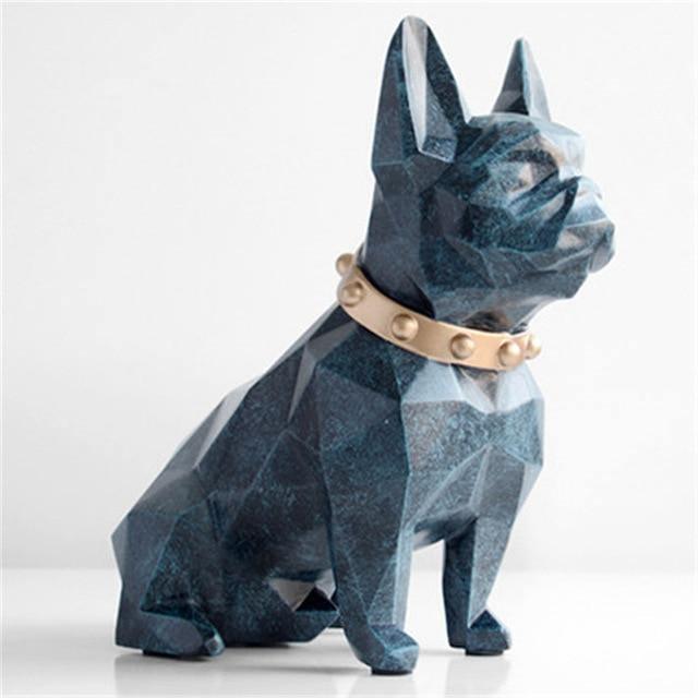 Max the Frenchie Money Piggy Bank CadetBlue