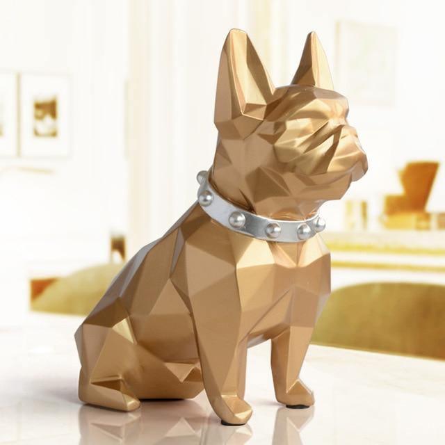 Max the Frenchie Money Piggy Bank Gold
