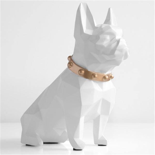 Max the Frenchie Money Piggy Bank White